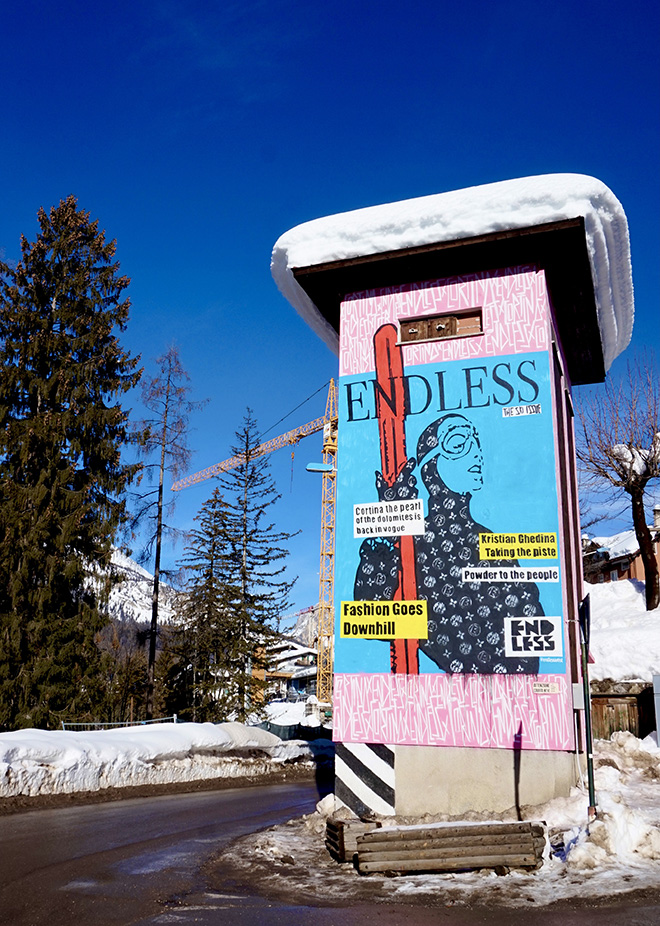 Endless - Powder To The People, Cortina d'Ampezzo, Ski World Cup, 2021, Cris Contini Contemporary Art Gallery