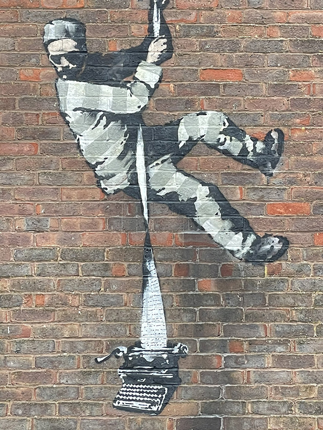 Banksy - ESCAPE, Reading Prison, England
