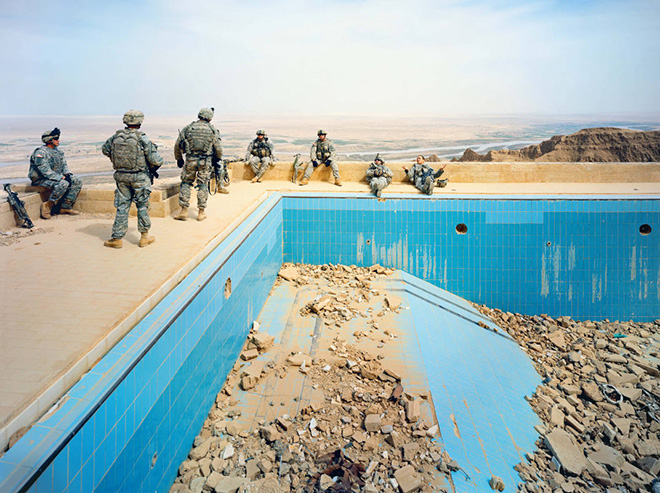 © Richard Mosse - Pool at Uday’s Palace, Salah-a-Din Province, Iraq, 2009 Courtesy of the artist and Jack Shainman Gallery, New York