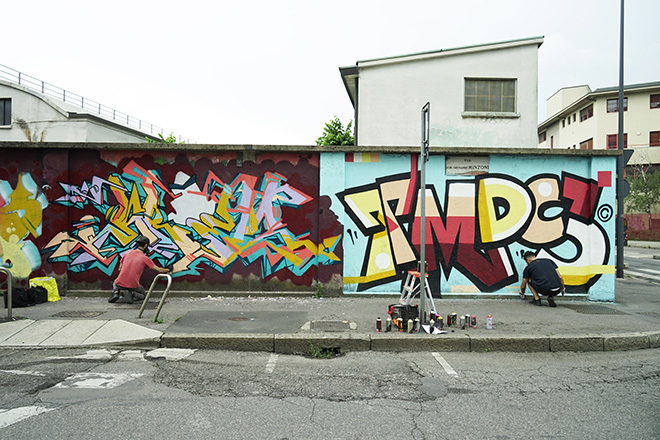 Muro Writing - Poli Urban Colors 2021. Photo credit: Luca Rancy