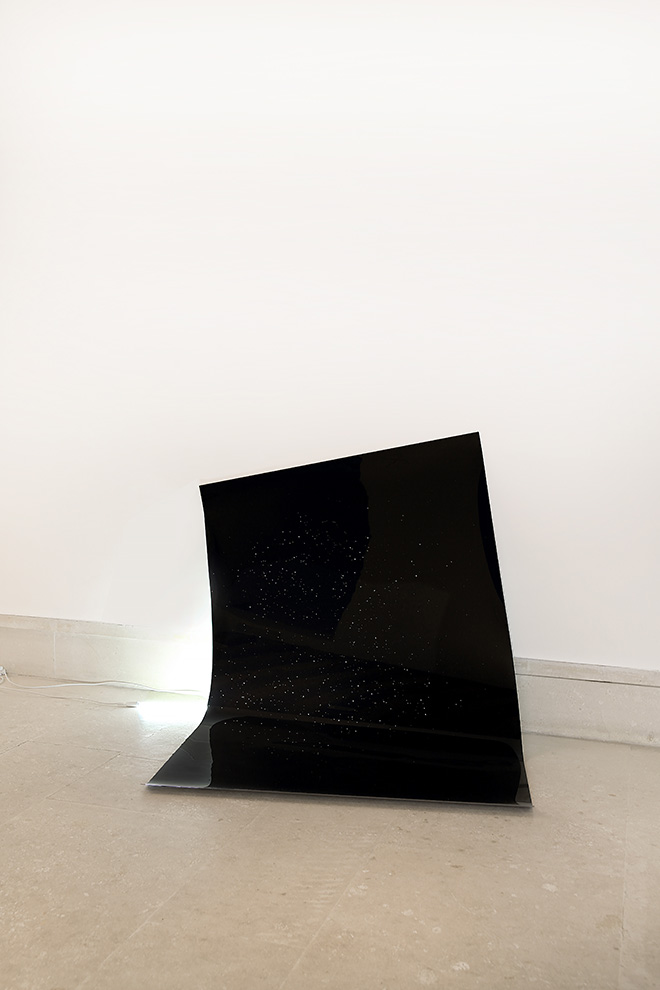 Silvia Mariotti, 10 Parsec, 2015, Lambda print on duratrans, strip light, variable dimensions 150 x 100cm