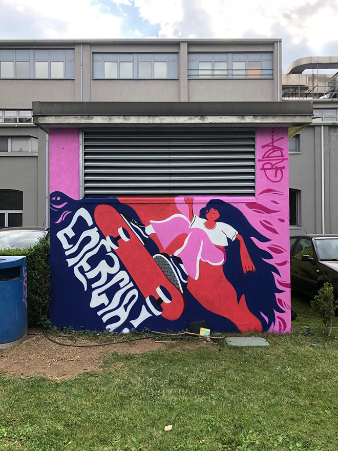 VOCE, muro dei vincitori della call to action di Vans - Poli Urban Colors 2021. photo credit: Luca Rancy