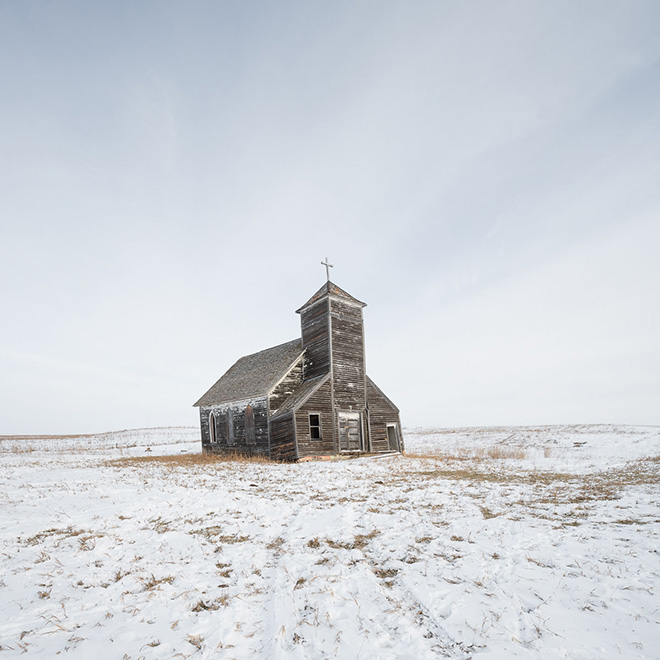 Sandra Herber - North Dakota Winter, First place Architecture category, Minimalist Photography Awards