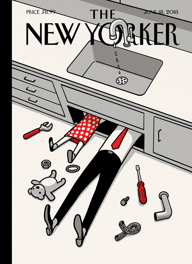 ©Christoph Niemann, 2020 - New Yorker Cover, Father's day off