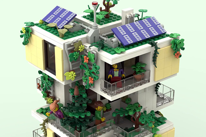 TheCastleFan - La Versione LEGO del Bosco Verticale di Stefano Boeri