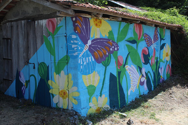 Sulle tracce delle farfalle - Nuovi graffiti a Mossale, il Borgo degli Artisti