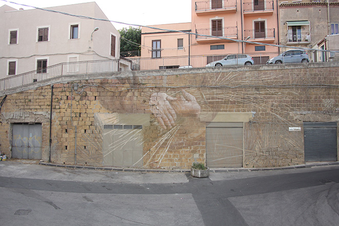 Ruce - A Metiri, murale, via della cittadella, Enna