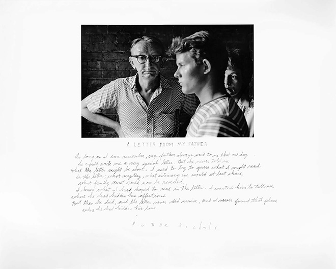 Duane Michals, A letter from my father (1975). © Duane Michals - Courtesy Admira Milano