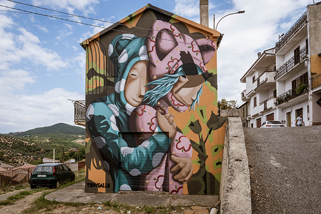 Tony Gallo - Murale a Santa Sofia d'Epiro, GULÌA URBANA