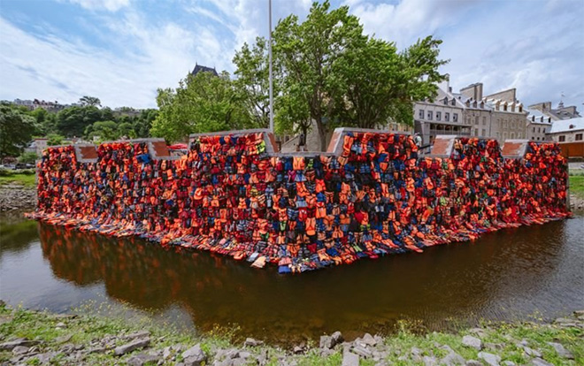 Ai Weiwei – “Life Jackets”, Québec City