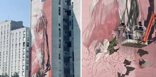 Carolina Carmona, Victor García Repo, Cristian Blanxer - INMARCESIBLE, Burgos, barrio del Rio Vena, 2022 Burgos, barrio del Rio Vena,: un quartiere che “danza” con l’arte urbana