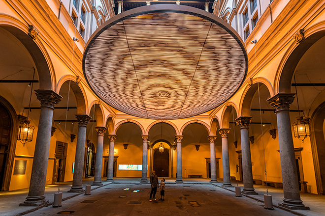 Olafur Eliasson - Under the weather, Cortile Palazzo Strozzi, Firenze. photo credit: ©Ela Bialkowska OKNOstudio