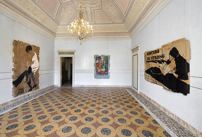 FURLA SERIES - ANDREA BOWERS. MOVING IN SPACE WITHOUT ASKING PERMISSION, 2022. Installation view of the exhibition promoted by Fondazione Furla and GAM – Galleria d’Arte Moderna, Milan. Ph. Andrea Rossetti. Courtesy Fondazione Furla.
