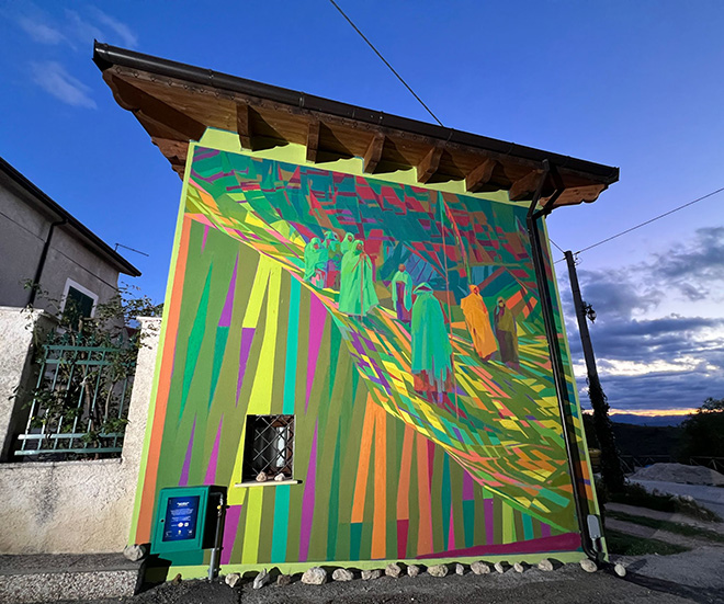 Zoer & Giovanni Anastasia – “Nuru”, il primo eco-murale a Borgo Universo