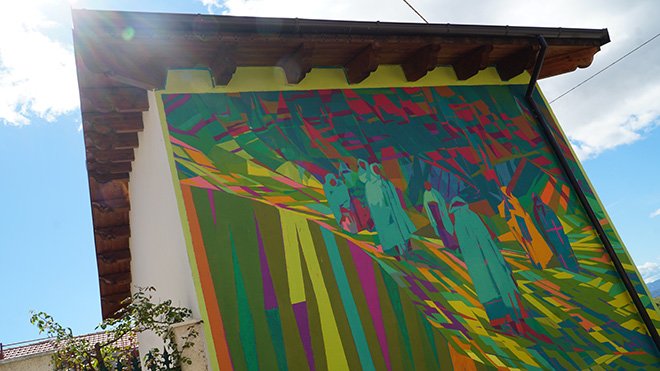 Zoer & Giovanni Anastasia - Nuru, il primo eco-murale a Borgo Universo (Aielli, Aq)