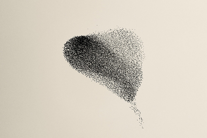 Daniel Dencescu - Forms of murmurations, Abstract, 1st Place Winner Minimalist Photography Awards 2022