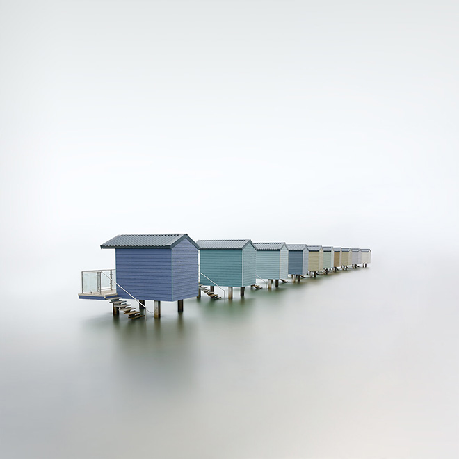 Martin Annand - Huts, Long Exposure, 1st place Minimalist Photography Awards 2022