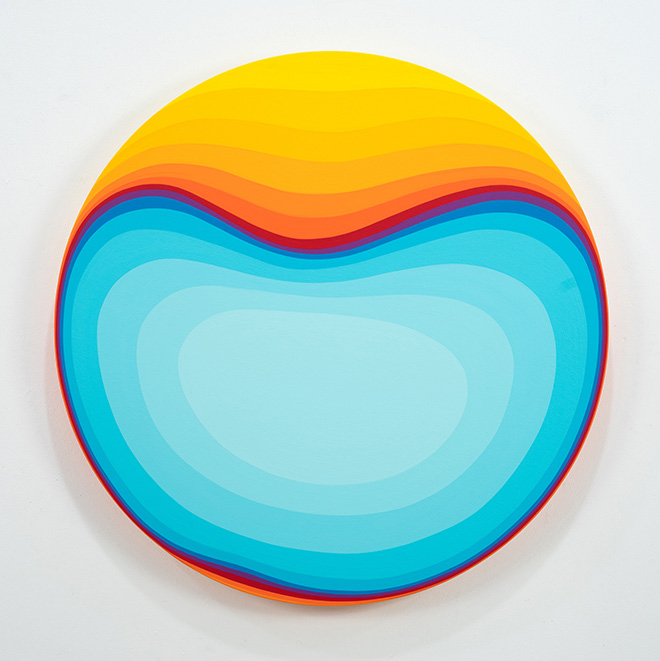 Jan Kaláb - Melted Blue Rainbow (1 of 3), 2022, 80 cm