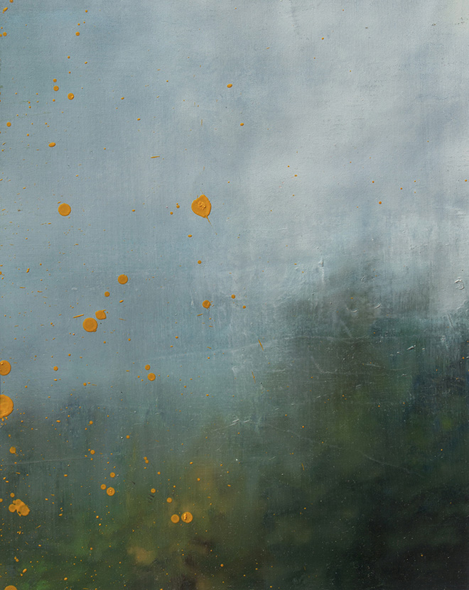 Samantha Torrisi - Paesaggio astratto, 2022, olio su tela, 46x36 cm
