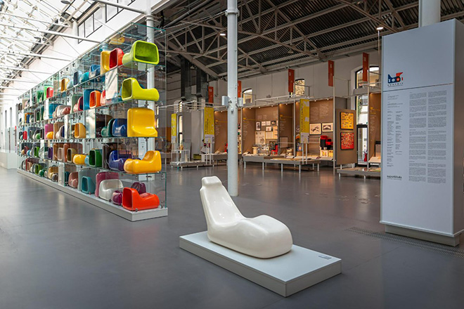 Mostra 100+1 Alberto Rosselli per Saporiti Italia, installation view ADI Design Museum. Credits Giorgio Giovara