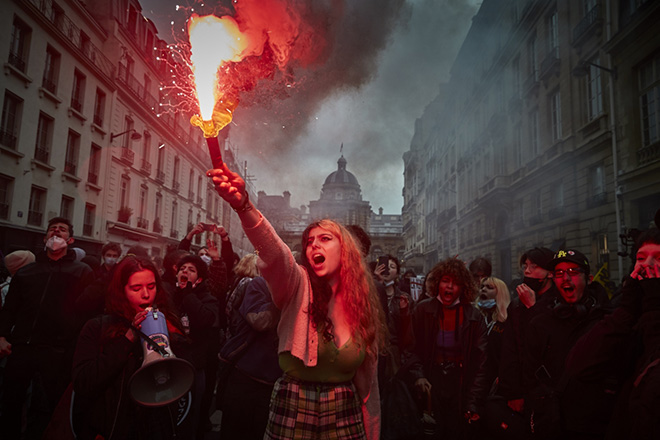 Kiran Ridley - Security Law Protest, Paris (France), Siena International Photo Awards 2022
