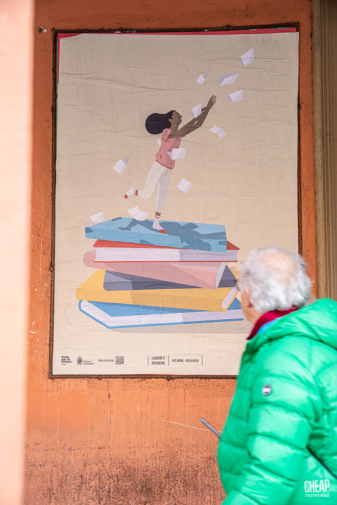 CHEAP + Giulia Neri: Non leggere qui! Patto per la Lettura di Bologna, 2022. Photo credit: Margherita Caprilli
