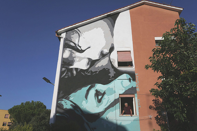 Attorep – “Ridurre le diseguaglianze”, murale a Roma