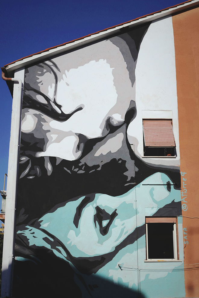 Attorep - Ridurre le diseguaglianze, murale a Roma per Street Art for Rights