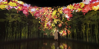 teamLab, Proliferating Immense Life, 2020, Interactive Digital Installation, Sound: Hideaki Takahashi ©teamLab teamLab: Impermanent Flowers Floating in a Continuous Sea