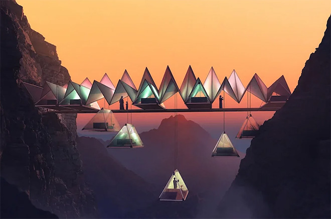 Ardh Architects – The Floating Retreat: soggiornare sospesi tra le montagne