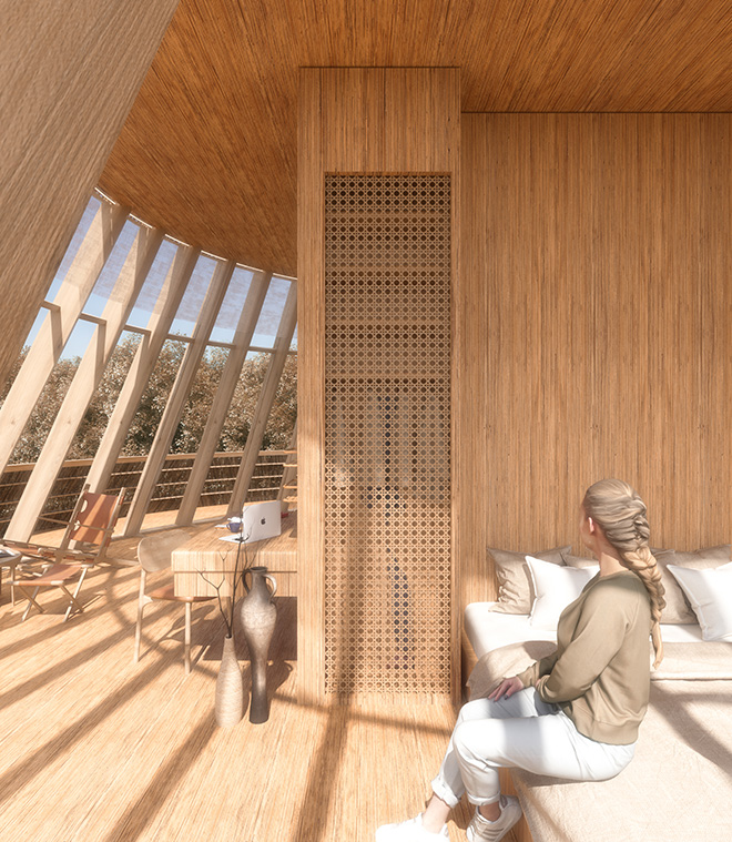 MASK Architects - BAOBAB Luxury Safari Resort. Lead Designers and Architects: Öznur Pınar Çer and Danilo Petta. Renderings credits: MASK Architects