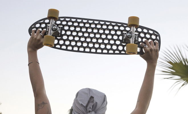 Lander Skateboard – Lo skate green, in plastica riciclata