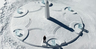 Daniel Arsham - Light & Time, installation for Hublot, Zermatt, Switzerland. Photo credit: Gabriele Di Martino