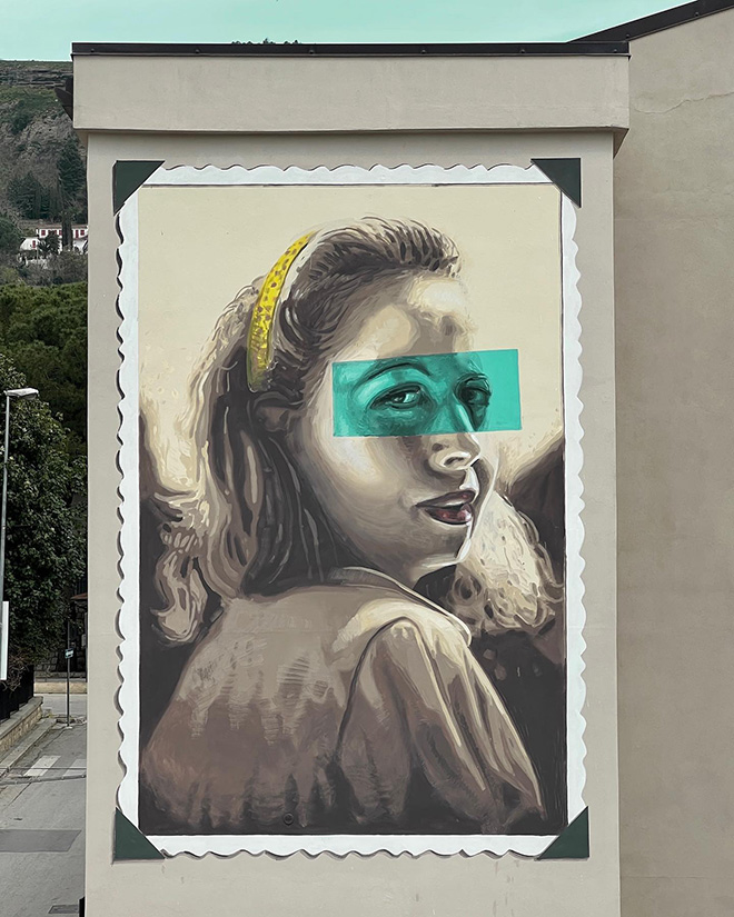 Andrea Buglisi - Francesca Morvillo, murale a Corleone