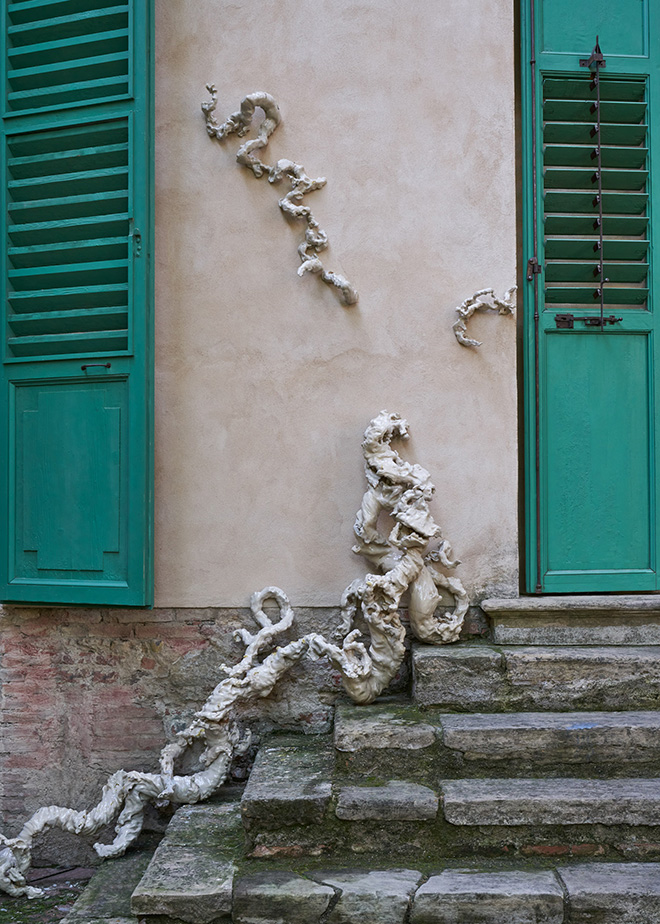 Sissi - Motivi ossei, 2019, Palazzo Bentivoglio, Bologna. ph: Francesco Dolfo