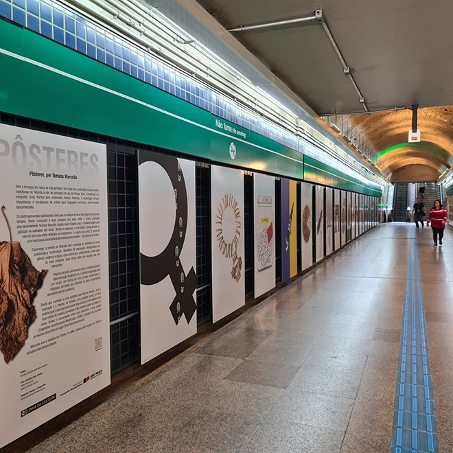 Tomaso Marcolla - Posters, Spazio Culturale della Stazione Trianon-Masp, San Paolo, Brazil