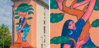 Nian - Tra Terra e Cielo, murale, quartiere 4, Firenze. Nian – “Tra Terra e Cielo”