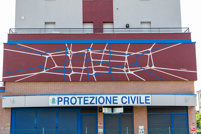 Zero Mentale - Sede Protezione Civile, Mestrino (PD), Super Walls 2023. Photo credit: Mirco Levorato