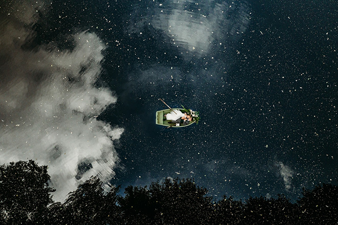 Krzysztof Krawczyk - Swim in the stars, Primo classificato, Wedding, Drone Photo Awards 2023