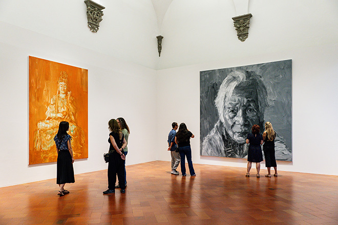 Yan Pei-Ming. Pittore di storie, installation view, Palazzo Strozzi, Firenze. Foto: Ela Bialkowska, OKNO Studio