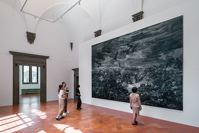 Yan Pei-Ming. Pittore di storie, installation view, Palazzo Strozzi, Firenze. Foto: Ela Bialkowska, OKNO Studio