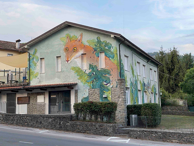 Hitnes - Murale a Castiglione di Garfagnana (LU)