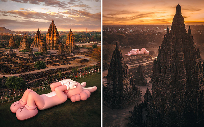 “KAWS:HOLIDAY” Indonesia – “Accomplice” impreziosisce il complesso templare di Prambanan