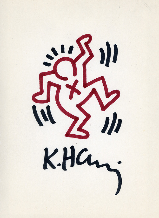 Keith Haring - Untitled, pennarello su carta, 18x24