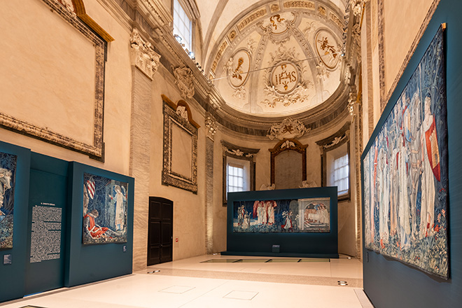 Installation view, Preraffaelliti. Rinascimento moderno, Museo Civico SanDomenico, 2024; ph. Emanuele Rambaldi
