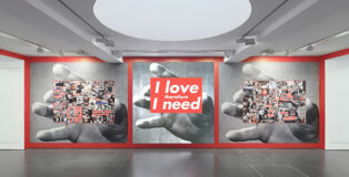 Barbara Kruger: Thinking of You. I Mean Me. I Mean You.,(Installation view, 1 February – 17 March 2024, Serpentine South)