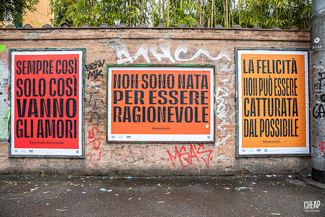 CHEAP - RECLAIM CAVALLI, Poster art, Bologna. Photo credit: Margherita Caprilli