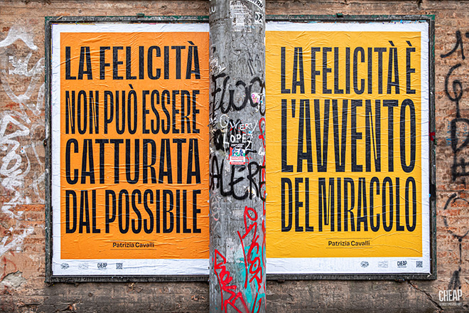 CHEAP - RECLAIM CAVALLI, Poster art, Bologna. Photo credit: Margherita Caprilli