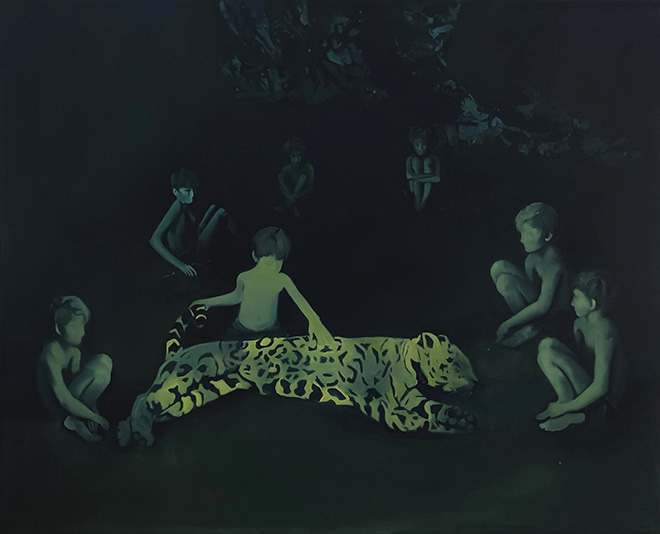 Francesca Miotto - Tigrillo, 2024, oil on canvas