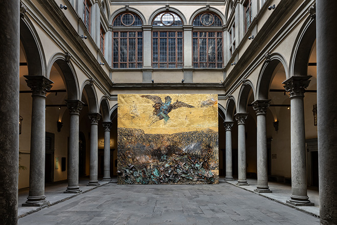 Anselm Kiefer. Angeli caduti, Palazzo Strozzi, Firenze, 2024. Photo Ela Bialkowska, OKNO Studio ©Anselm Kiefer